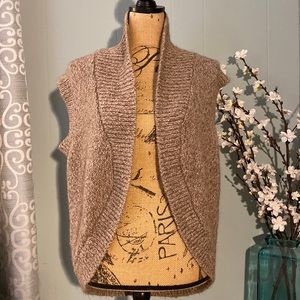 Aerie Chunky Knit Wool Blend Cocoon Sweater Vest